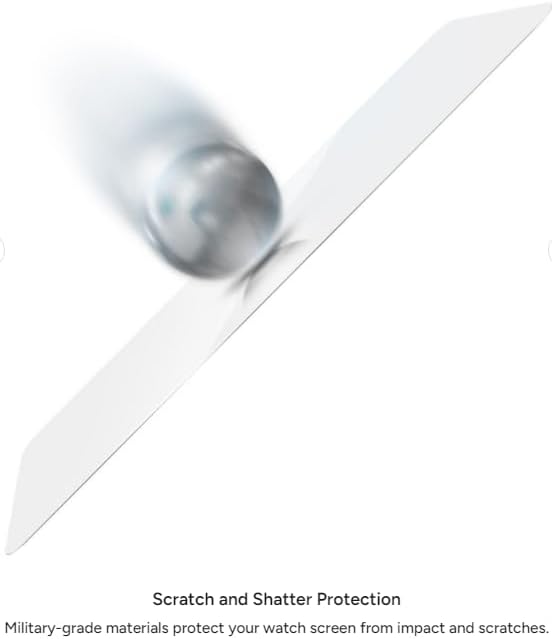 ZAGG Ultra Clear Film Screen Protector for Apple Watch Series 11/10, Watch Size: 42mm – Impact & Scratch Protection, Self-Healing Nano Technology, High-Definition Clarity, Easy Installation - Image 2