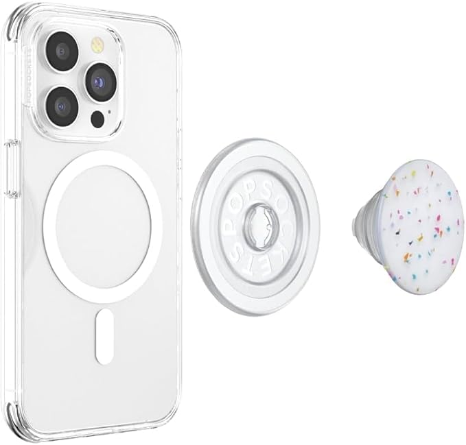 PopSockets Phone Grip for MagSafe, Magnetic Holder, Phone Stand, White - Coco Circus - Image 5
