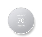 Google Nest Thermostat - Smart Thermostat for Home - Programmable Wifi Thermostat - Snow by GoogleLLC