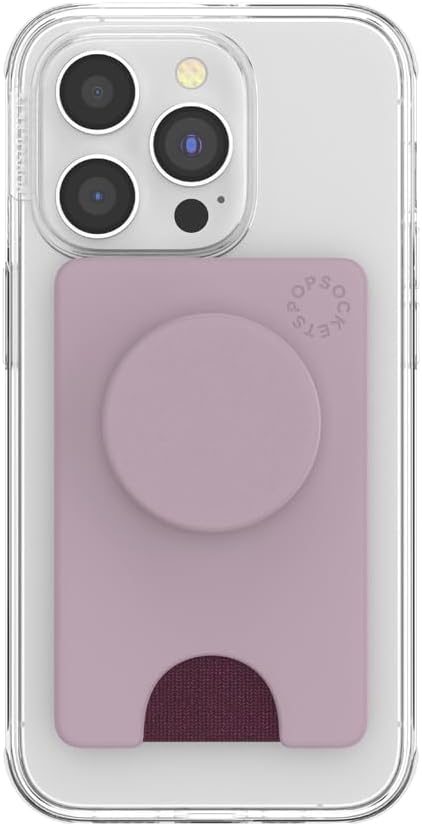 PopSockets Adhesive Phone Wallet and Card Holder with Grip, Light Pink - Blush Pink - Image 4