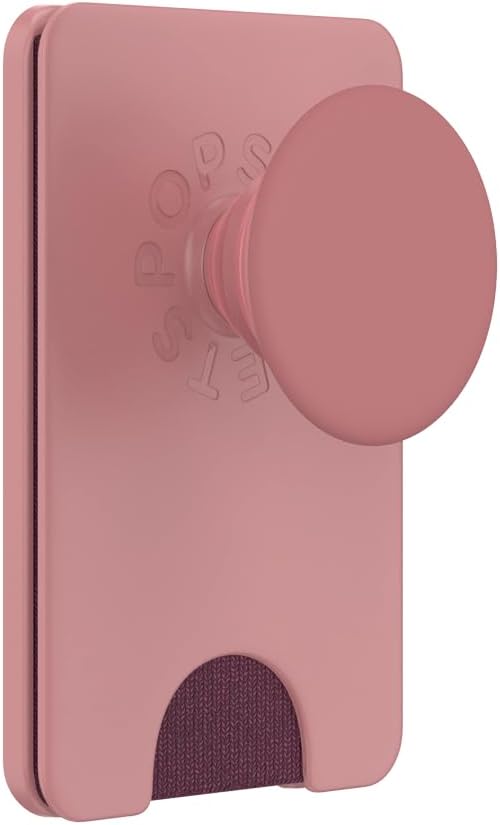 PopSockets Phone Wallet for MagSafe, Phone Card Holder with Grip, Pink - Clay - Image 4