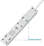 TiFFCOFiO Surge Protector Power Strip, 10 Feet Extension Cord, 600 Joules Surge Protection, Multiple Protection 6 Outlet Strip, 14 AWG Cord, 15A/1875W, ETL Listed - Image 6