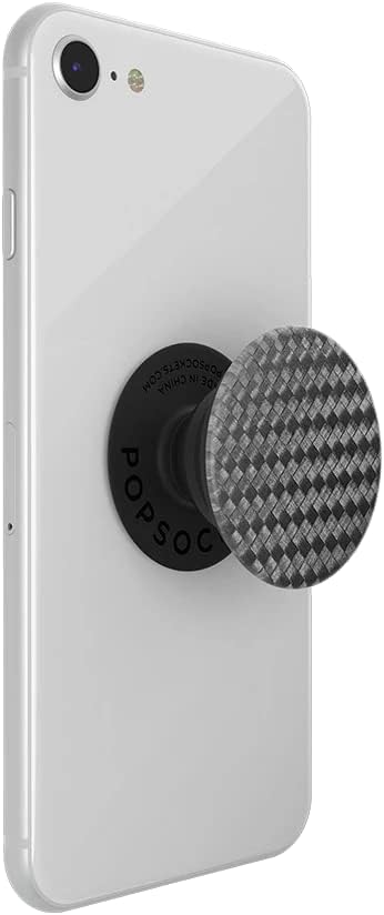 PopSockets Adhesive Phone Grip, Holder, Phone Stand, Black - Carbonite Weave - Image 7