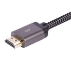Monoprice 8K Certified Ultra High Speed HDMI Cable - Braided - HDMI 2.1, 8K@60Hz, 4K@120Hz, 48Gbps, HDR, VRR, CL2 In-Wall Rated, 15ft, Black (1 Pack) - Image 4