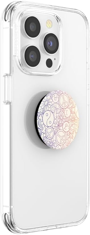 PopSockets Adhesive Phone Grip, Holder, Phone Stand, Fun - Peace and Love - Image 3