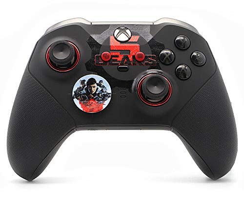 UN-MODDED Custom Controller Compatible with Xbox ONE Elite Series 2 (with 3.5 Jack) for All Major Shooter Games… (Multiple Designs Available) (GOW 5) by Unknown