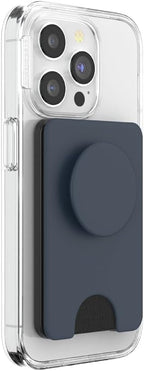 PopSockets Phone Wallet for MagSafe, Phone Card Holder with Grip, Navy Blue - Navy Blue - Image 3
