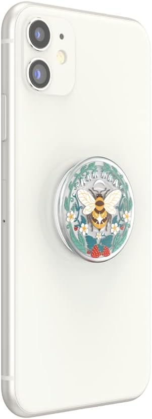 ​​​​PopSockets Phone Grip with Expanding Kickstand, Adhesive Grip, Cute PopSockets - Translucent Bee Boho - Image 3