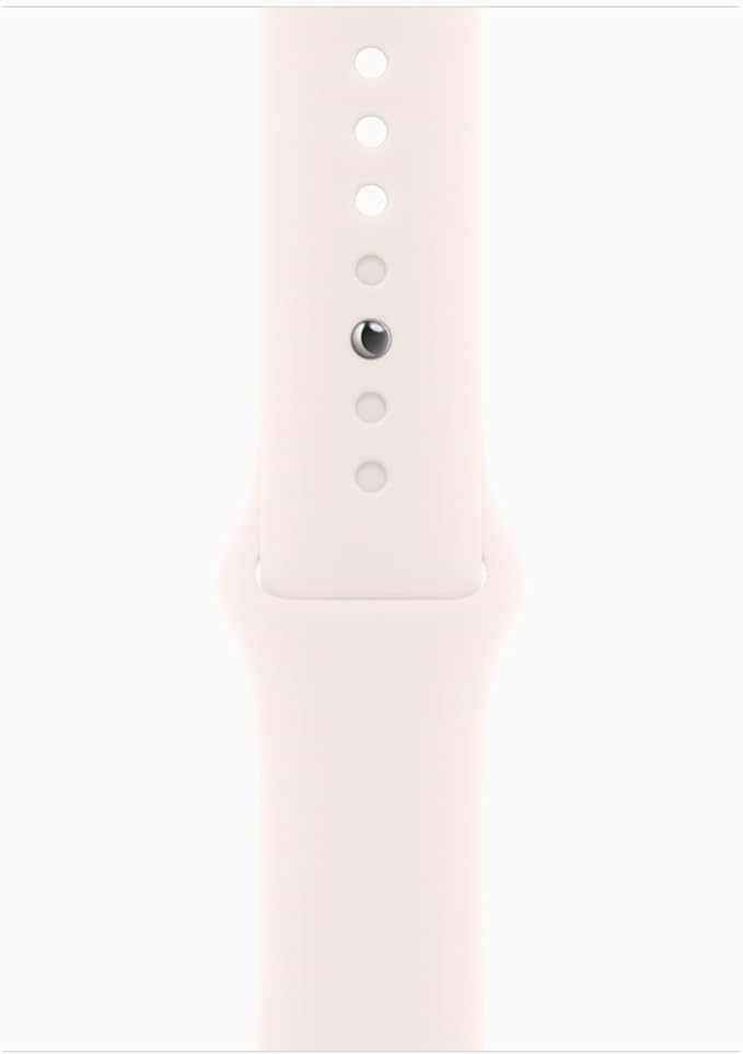 Apple Watch Series 10 [GPS + Cellular, 42mm] - Rose Gold Aluminum Case with Light Blush Sport Band, S/M (Renewed) - Image 5