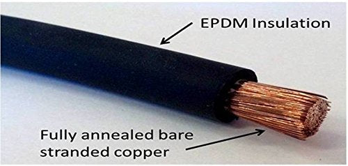 8 AWG 8 Gauge Single Black 7 feet w/3/8 Lugs Pure Copper Battery Inverter Cables for Solar, RV, Auto, Marine Car, Boat - Image 3