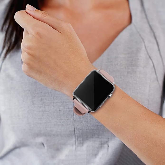 Sport Band Compatible with Apple Watch Bands 49mm 46mm 45mm 44mm 42mm 41mm 40mm 38mm, Soft Silicone Replacement Strap with Classic Clasp for iWatch Series 11 10 9 8 7 6 5 4 3 2 1 SE Ultra Women Men - Image 5