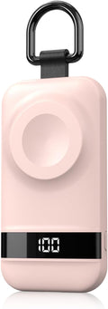 Portable Charger for Apple Watch, 2500mAh & Digital Display – Magnetic Fast Charging iWatch Charger for Travel – for Apple Watch Series 1-11/SE1-3/Ultra 1-3 (Pink, 2.5, Watts) by PortableChargerforAppleWatch