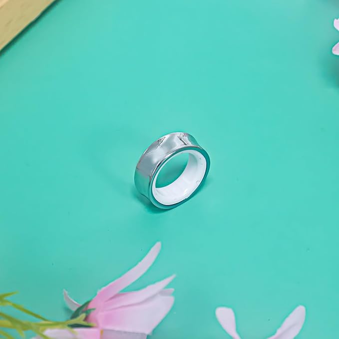 Ring Cover for Oura Ring Gen 4 Cover TPU Storage Anti-Scratch Anti-Collision (Silver,S (7)) - Image 2