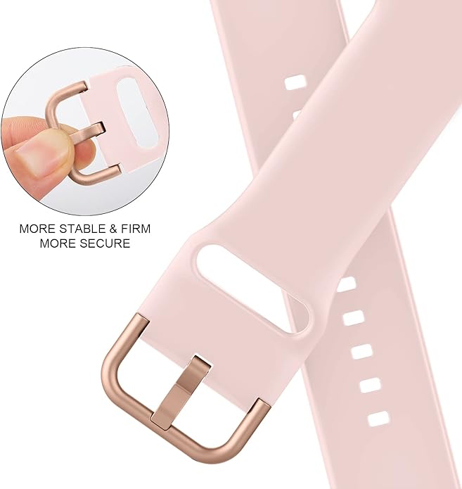 Sport Band Compatible with Apple Watch Bands 49mm 46mm 45mm 44mm 42mm 41mm 40mm 38mm, Soft Silicone Replacement Strap with Classic Clasp for iWatch Series 11 10 9 8 7 6 5 4 3 2 1 SE Ultra Women Men - Image 4