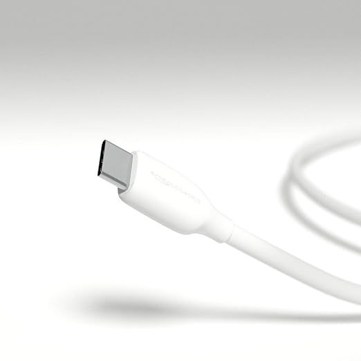 Amazon Basics USB-C to USB-A 2.0 Fast Charging Cable, 480Mbps Data Transfer Speed, USB-IF Certified, for Apple iPhone 16/15, iPad, Samsung Galaxy, Tablets, Laptops, 3 Foot, White - Image 3