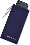 Faraday Bags EMF Shield Sleeve Blocker Protection for Cell Phone Smartphone Pouch Signal Blocking Case for 5G RFID in Pocket Drawstring Closure(Blue, 1 Pcs) ZcarpetH by Unknown