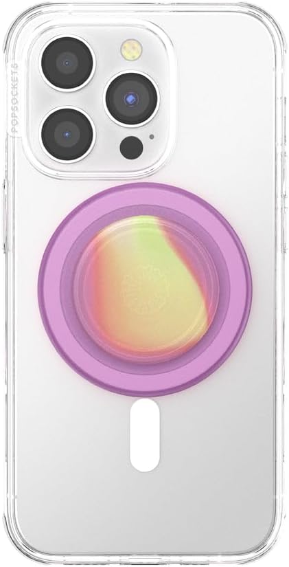 PopSockets Phone Grip for MagSafe, Magnetic Holder, Phone Stand, Purple - Aurange - Image 4