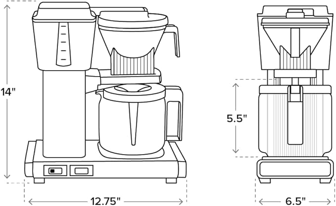 Moccamaster 53925 KBGV Select 10-Cup Coffee Maker, Pistachio Green, 40 ounce, 10-Cup, 1.25L - Image 10