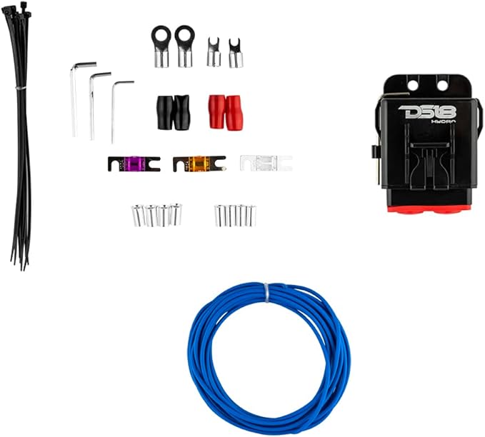 DS18 Hydro MOFCKIT4 4 Gauge Marine Tinned Amplifier Installation Wiring Kit – Up to 1800 Watts, OFC 100% Cooper - Image 5