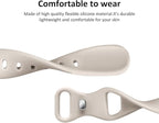 Thin Slim Band Compatible with Apple Watch 38mm 40mm 41mm 42mm 44mm 45mm 46mm 49mm, Replacement Silicone Sport Strap for iWatch Series 11/10/9/8/7/6/5/4/3/2/1 Ultra SE Women Men, Starlight - Image 4