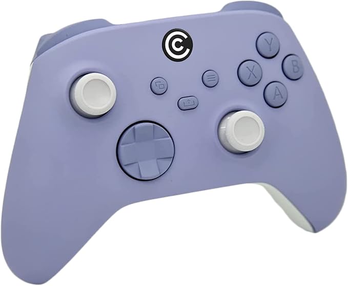 Custom Controllerzz Designer Series Custom Wireless Controller for PC, Windows, Series X/S & One - Multiple Designs Available (Light Violet W/Violet Inserts) - Image 2