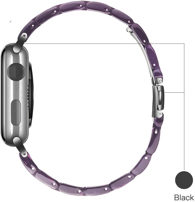 Light House Apple Watch Bands-Fashion Lightweight Resin iWatch Bands for Women Men 38mm/40mm/41mm/42mm(Series 11 10), 49mm/46mm/45mm/44mm/42mm(S 3 2 1), Compatible with Apple Watch Series 11 SE 10 9 8 7 6 5 4 3 Ultra - Image 5