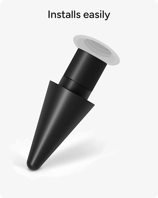 ZAGG Replacement Tips for Apple Pencil 1st Gen, 2nd Gen, & USB-C - Pack of 4, Smooth Writing, Perfect Friction, Black - Image 4