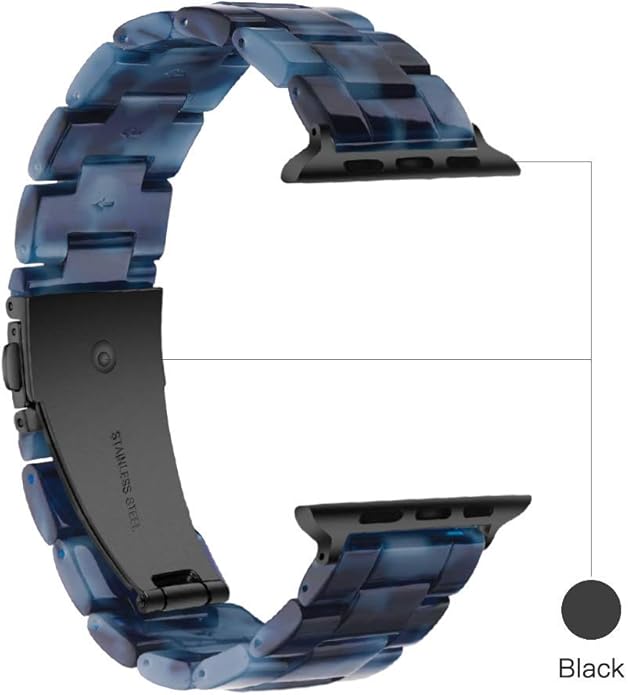 Light House Apple Watch Bands-Fashion Lightweight Resin iWatch Bands for Women Men 38mm/40mm/41mm/42mm(Series 11 10), 49mm/46mm/45mm/44mm/42mm(S 3 2 1), Compatible with Apple Watch Series 11 SE 10 9 8 7 6 5 4 3 Ultra - Image 3