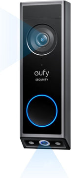 eufy Security Video Doorbell E340,No Subscription,Dual Cameras, 2K FHD,Head-to-Toe View, Doorbell Camera Wireless & Wired, Color Night Vision, Two-Way Talk, AI Motion/Package Detection, Built-in 8GB by eufySecurity