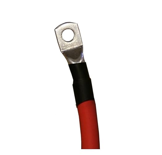 8 AWG 8 Gauge Single Red 5 feet w/ 3/8" Lugs Pure Copper Battery Inverter Cables for Solar, RV, Auto, Marine Car, Boat - Image 2