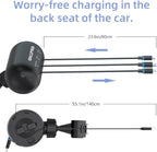 OHLPRO 3-in-1 Retractable Backseat Car Charging Station, 15W Fast Car Charger for All Phones (iPhone, Samsung), Ideal for Lyft, Turo, Uber, Taxi, Rideshare, Customer Charging Dock Attach to Headrest - Image 8