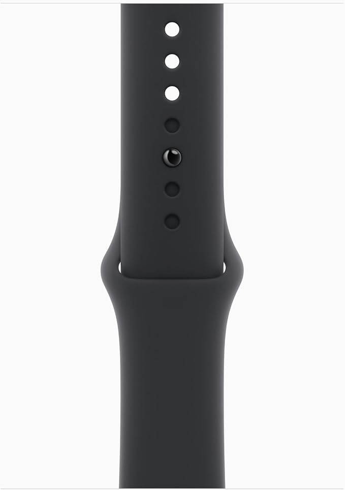 Apple Watch SE 3 [GPS, 44mm] Starlight Aluminum Case with Black Sport Band, M/L (Renewed) - Image 3
