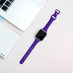 Thin Slim Band Compatible with Apple Watch 38mm 40mm 41mm 42mm 44mm 45mm 46mm 49mm, Replacement Silicone Sport Strap for iWatch Series 11/10/9/8/7/6/5/4/3/2/1 Ultra SE Women Men, Purple - Image 2