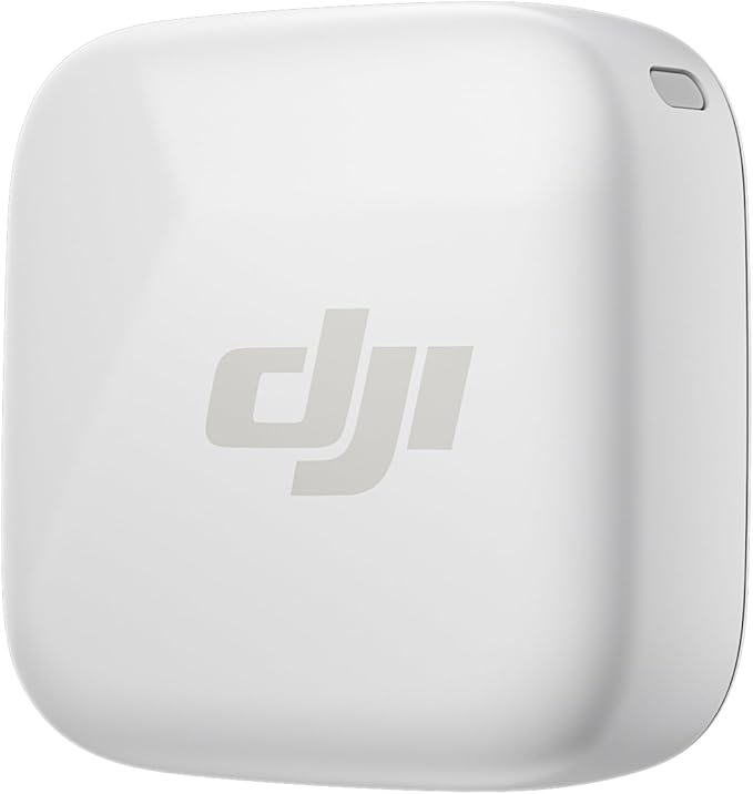 DJI Mic Mini Transmitter (Arctic White), Ultralight, Wireless Lavalier Microphone for DJI Osmo Mobile 7P/Osmo Pocket 3, Noise Cancelling, Wireless Microphone for Camera/iPhone/Android, Vlog, Streaming by DJI