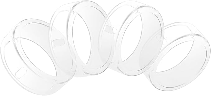 4 Pack Cover Compatible with Oura Ring Gen 4/Oura Ring Gen 3 Horizon/3 Heritage, Charging Derectly, Anti-Scratch TPU Protector for Women Men Working Out Gym-Size 10 by Polyjoy