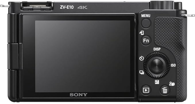 Sony ZV-E10 Mirrorless Camera Black with 16-50mm Power Zoom Lens (ILCZV-E10L) – 24.2 MP APS-C Sensor, 4K Video, Vari-Angle Screen w/ 64GB Card, Filter Kit,Photo Software, 2 x NPF-W50 Battery and More - Image 3