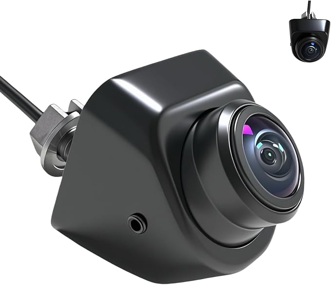 1080P AHD Backup Camera for Cars 【3 DIY Switches】w 360°+45° Rotatable 170° Wide Angle Rear Camera Clear Night Vision Front/Side/Rear View Camera IP68K Waterproof Reverse Camera Fisheye Lens (6m cable) by Unknown