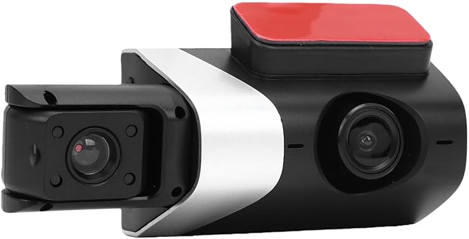 Drfeify 3 Channel Dash Cam, 1080P HD Front Rear Interior Car Camera with 170 Wide Angle WDR Loop Recording, for Cars Taxis - Image 3