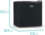 BLACK+DECKER BCRK17B Compact Refrigerator Energy Star Single Door Mini Fridge with Freezer, 1.7 Cubic Feet, Black & Digital Microwave Oven with Turntable Push-Button Door, Child Safety Lock - Image 3
