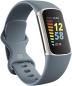 Fitbit Charge 5 Advanced Fitness, Health Tracker with Built-in GPS, Stress Management Tools, Sleep Tracking, 24/7 Heart Rate & More, Steel Blue (Renewed) by Amazon+Renewed