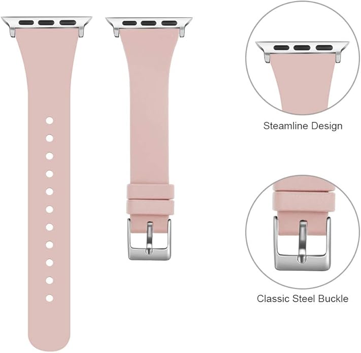 Sport Band Compatible with Apple Watch Bands 49mm 46mm 45mm 44mm 42mm 41mm 40mm 38mm, Soft Silicone Replacement Strap with Classic Clasp for iWatch Series 11 10 9 8 7 6 5 4 3 2 1 SE Ultra Women Men - Image 2