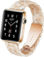HOPO Compatible With Apple Watch Band 38mm 40mm 41mm 42mm 44mm 45mm 46mm 49mm,Resin Watch Strap Bracelet Wristband Fashion Lightweight Replacement For iWatch Bands Series 11 Ultra 10 9 8 7 6 5 4 3 2 1 SE for Women Men by HOPOWATCHBANDFORAPPLEWATCH