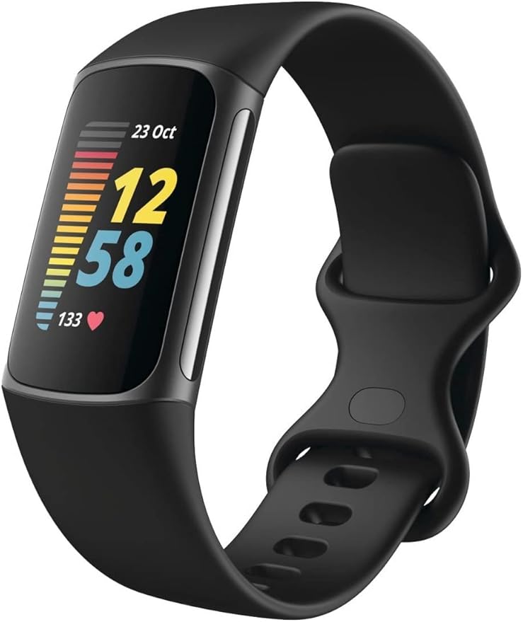 Fitbit Charge 5 Advanced Fitness & Health Tracker with Built-in GPS, Stress Management Tools, Sleep Tracking, 24/7 Heart Rate and More, One Size (S &L Bands Included) (Renewed) - Image 3