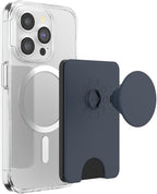 PopSockets Phone Wallet for MagSafe, Phone Card Holder with Grip, Navy Blue - Navy Blue - Image 5