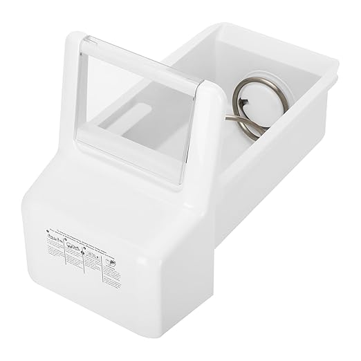 Upgraded WPW10558424 Refrigerator Ice Bucket for Whirlpool Ice Maker Replacement, Compatible with Whirlpool Kenmore Maytag Amana Ice Maker, WRS322FDAM04, WRS321SDHZ08, WRS321SDHZ05, WRS321SDHZ01 by Jisculo
