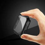 YMHML [2 Pack Compatible for Apple Watch 42mm Series 3/2/1 Tempered Glass Screen Protector with Hard Black Case, Full Coverage Easy Installation Bubble-Free Cover for iWatch Accessories - Image 2