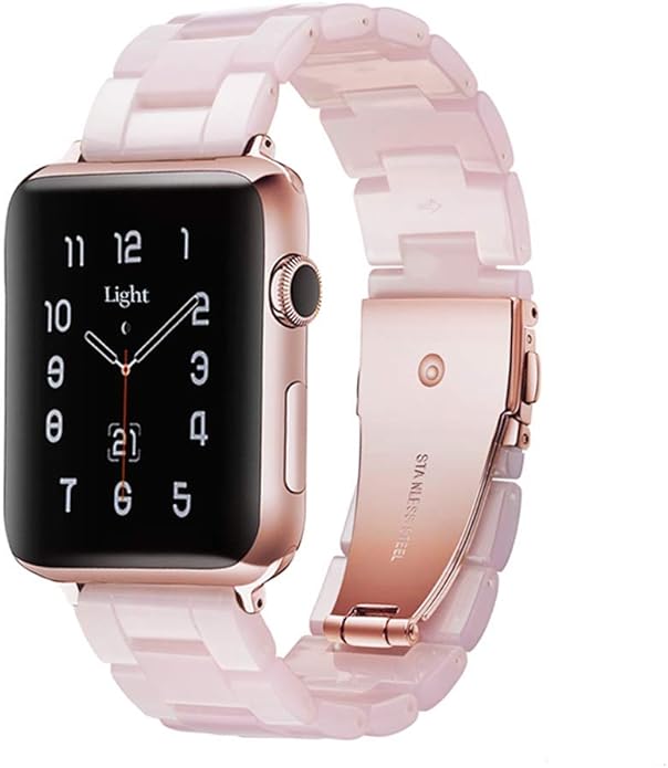 Light House Apple Watch Bands-Fashion Lightweight Resin iWatch Bands for Women Men 38mm/40mm/41mm/42mm(Series 11 10), 49mm/46mm/45mm/44mm/42mm(S 3 2 1), Compatible with Apple Watch Series 11 SE 10 9 8 7 6 5 4 3 Ultra by LightHouse