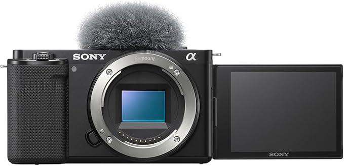 Sony Alpha ZV-E10 - APS-C Interchangeable Lens Mirrorless Vlog Camera - Black by Sony