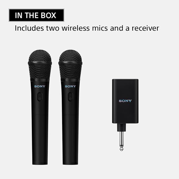 Sony ULT MIC Wireless Microphone for Karaoke with 20 Hour Battery, Includes Two Wireless Mics and Receiver (UOULTMIC1) - Image 3
