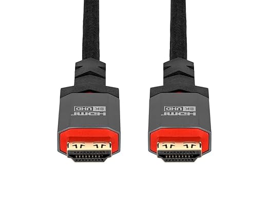 Monoprice 8K Certified Ultra High Speed HDMI Cable - 20 Feet - Black | Braided - HDMI 2.1, 8K@60Hz, 4k@120Hz, 48Gbps, HDR, VRR, CL3 in-Wall Rated - Image 4